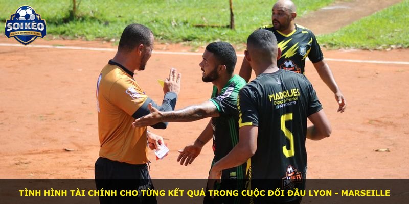 Tình hình tài chính cho từng kết quả trong cuộc đối đầu Lyon - Marseille