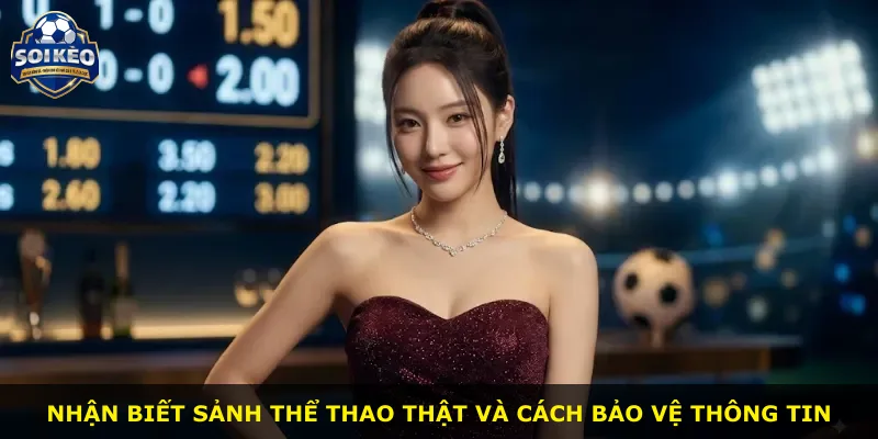 Nhận biết sảnh thể thao thật và cách bảo vệ thông tin