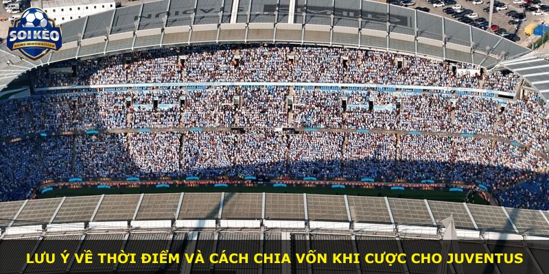 Lưu ý về thời điểm và cách chia vốn khi cược cho Juventus