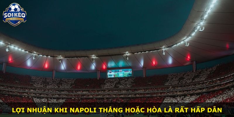 Lợi nhuận khi Napoli thắng hoặc hòa là rất hấp dẫn